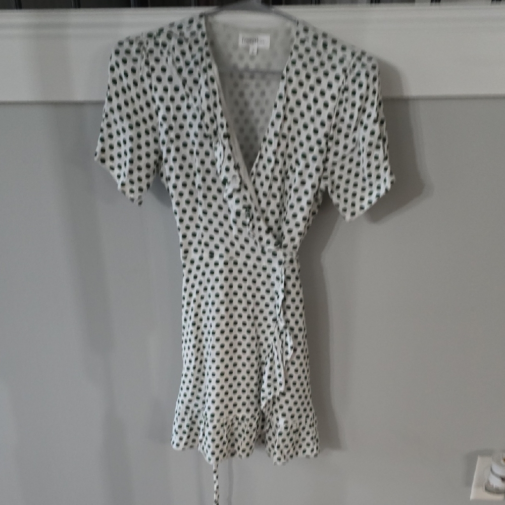 Polka Dot Wrap Dress privacy please sz s